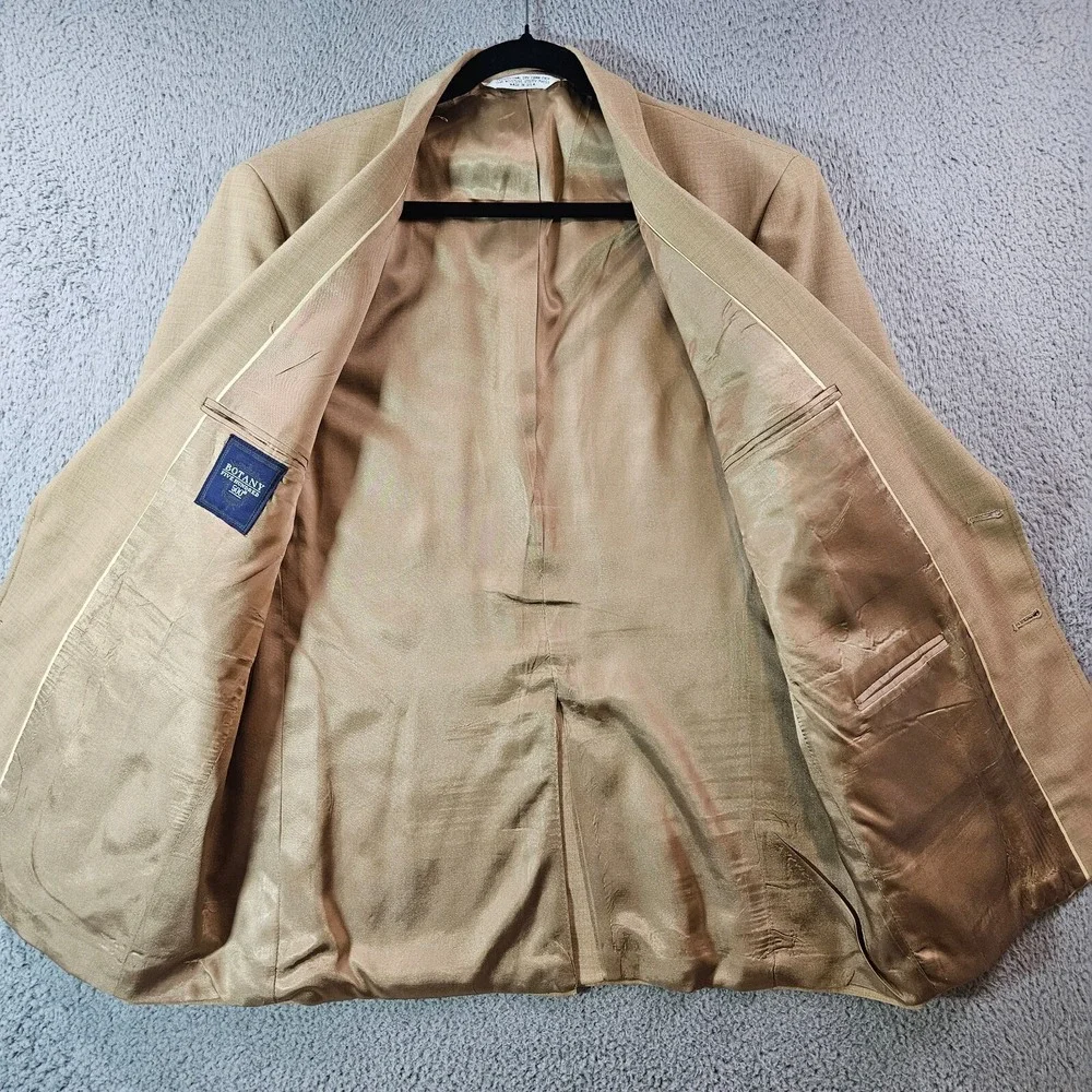 Botany 500 Suit Blazer Sport Coat Men 42S‎ Light Brown - Flaw